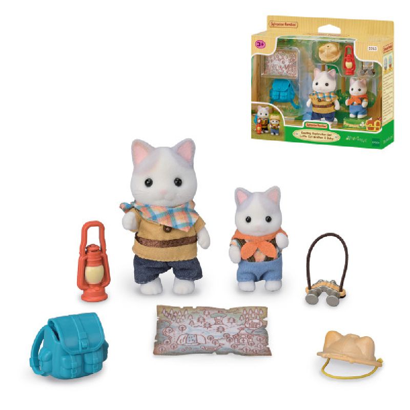 Sylvanian-Families---Conjunto-De-Exploracao-Com-Gato-e-irmao-Bebe---Epoch-3