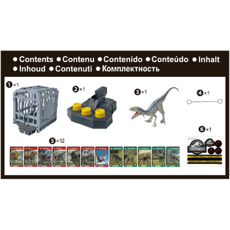 EPOCH Games Jurassic World – Cage Breaker: Gioco Da Tavolo D'Azione Per Salvare Il Velociraptor, 2-4 Giocatori, Dai 4 Anni