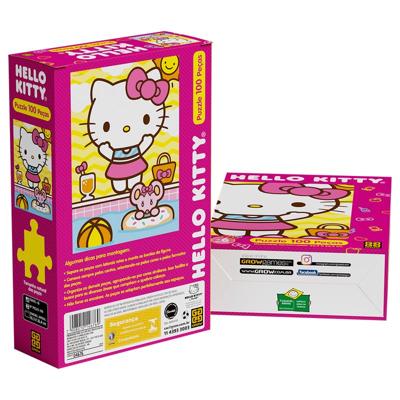 Quebra-Cabeca---Hello-Kitty---100-Pecas---Grow-1