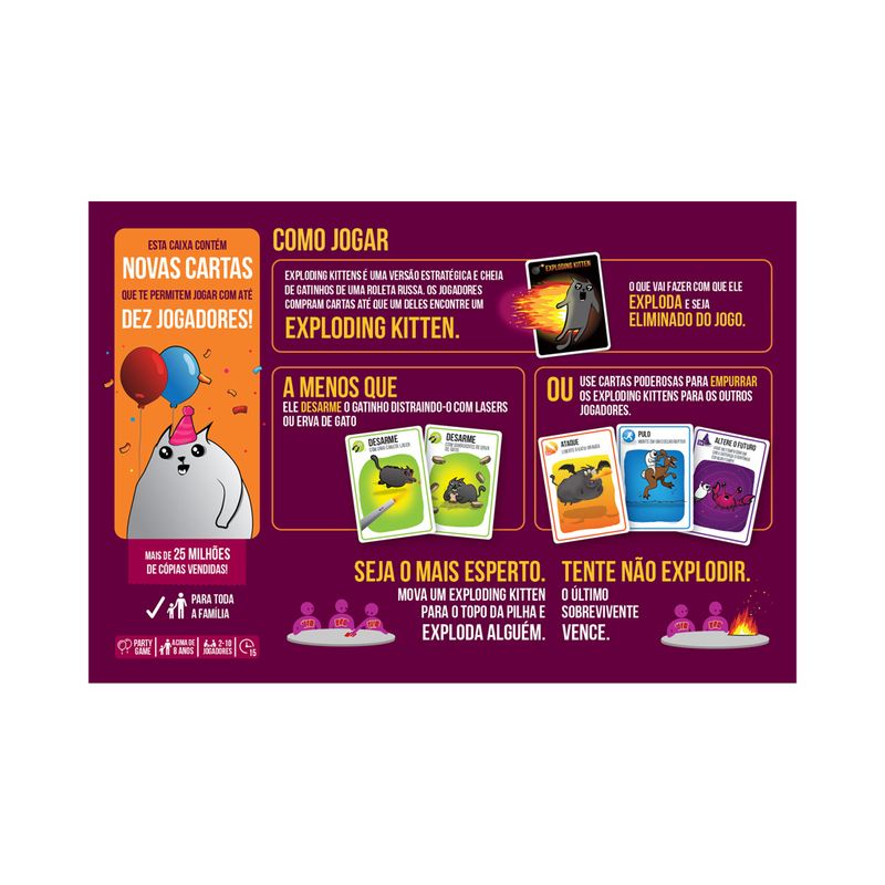 Jogo-De-Cartas---Exploding-Kittens--Para-a-Galera---De-2-a-10-Jogadores---Galapagos-4