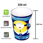 Copo-Minions-Meu-Malvado-Favorito-4-Plasutil-320ml-Para-Festas-Infantis-Decoracoes-de-Aniversario-Atacado-Kit--15-