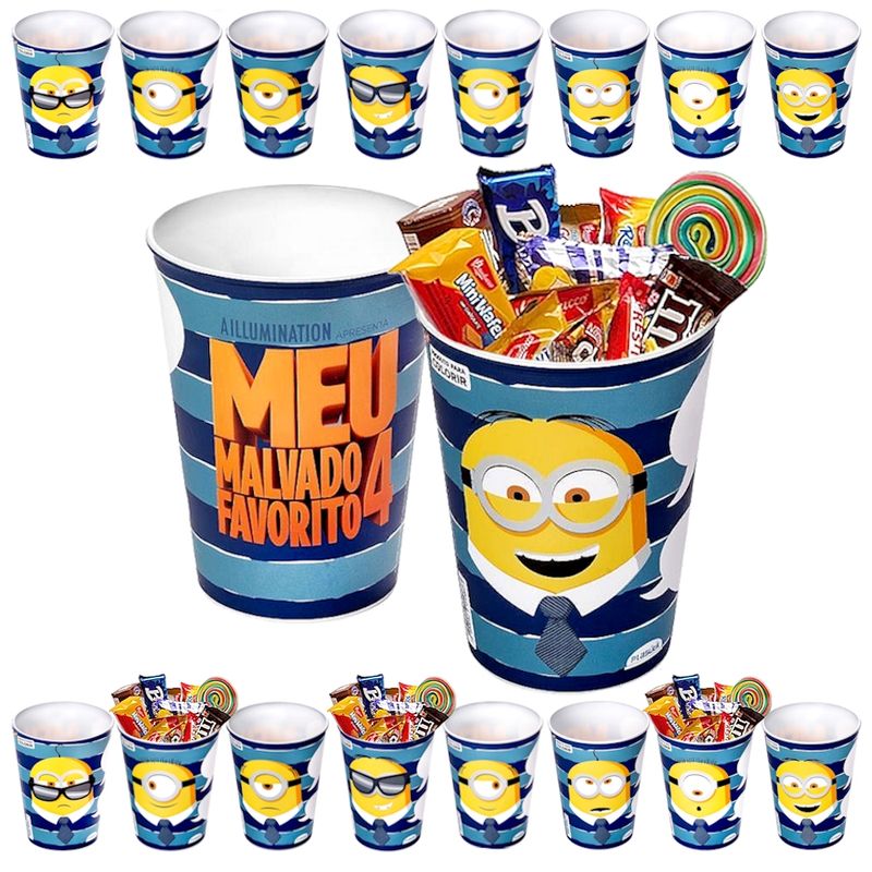 Copo-Minions-Meu-Malvado-Favorito-4-Plasutil-320ml-Para-Festas-Infantis-Decoracoes-de-Aniversario-Atacado-Kit--2-