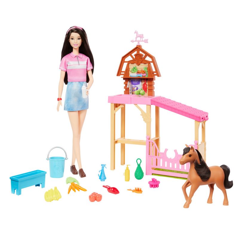 Mini-Playset---Barbie---Cuidado-de-Poneis-com-Renee---Mattel-0