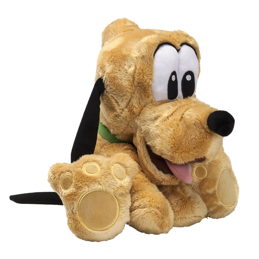 Confira Pelúcia Básica 30 cm Disney Pluto Big Feet Fun