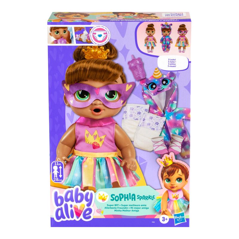 Boneca Baby Alive Minha Melhor Amiga Sophia Sparkle Hasbro Ri Happy