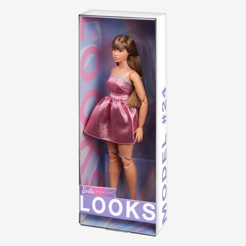 Boneca-Articulada---Barbie---Signature---Looks-Vestido-Rosa---Mattel-7