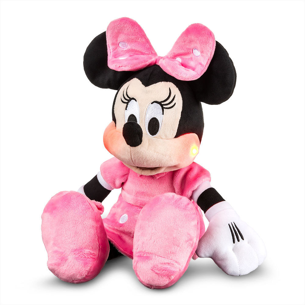 Confira Pelucia - Minnie - C luz e Som - Vestido Rosa - Multikids ...