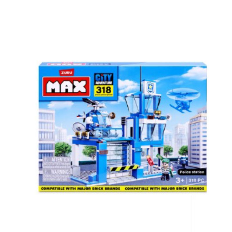 -Blocos-De-Montar---Max---Police-Adventure---Delegacia-De-Policia---318-Pecas---Candide-3