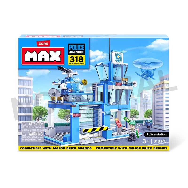 -Blocos-De-Montar---Max---Police-Adventure---Delegacia-De-Policia---318-Pecas---Candide-7