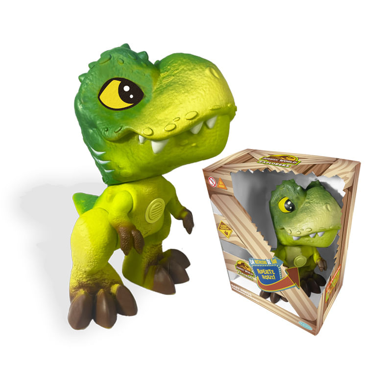 Figura-De-Acao---Jurassic-World---Baby-Dinos---T-Rex---Verde---Pupee-1