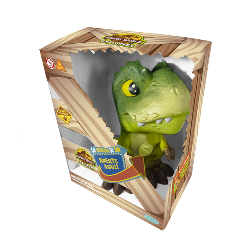Figura-De-Acao---Jurassic-World---Baby-Dinos---T-Rex---Verde---Pupee-2