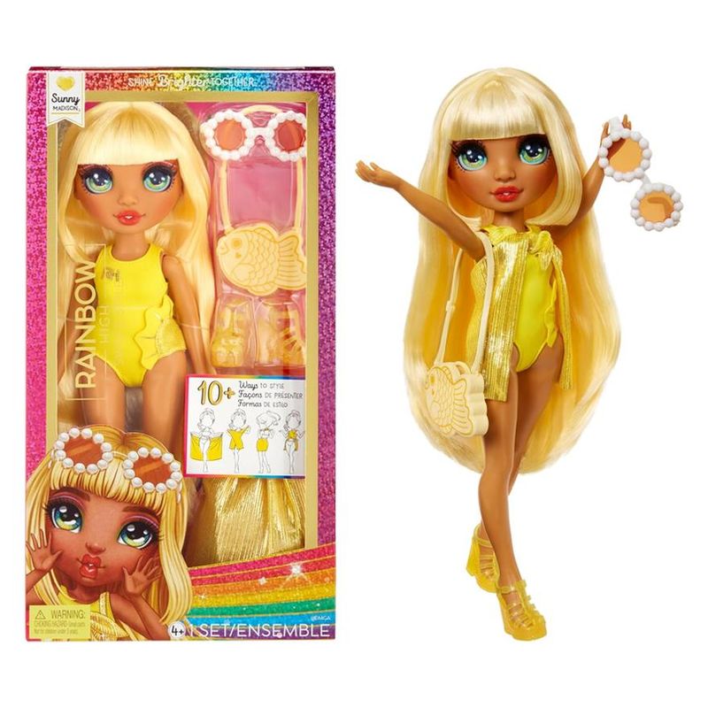 Boneca-Articulada---Rainbow-High---Swim-Style---Fashion-Doll---Sunny---Amarela---Mga-1