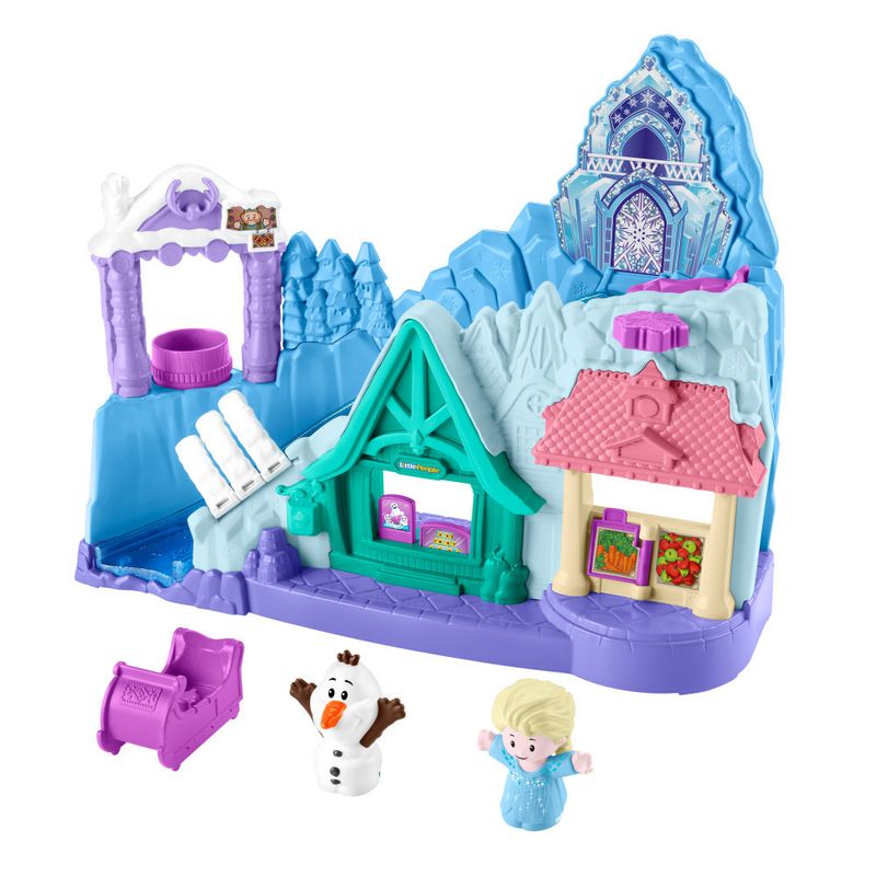 Mini-Playset---Little-People---Frozen---Aventuras-Treno-em-Arendelle---Fisher-Price-0