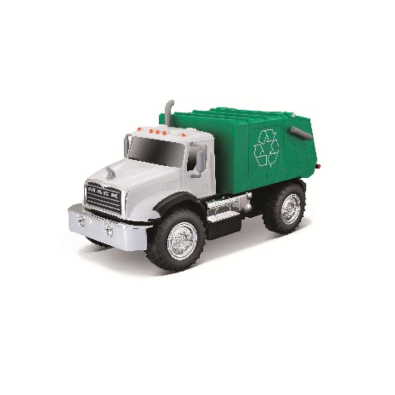 Carrinho-De-Controle-Remoto---Maquinas-De-Trabalho---Mack-Caminhao-De-Lixo---Maisto-0