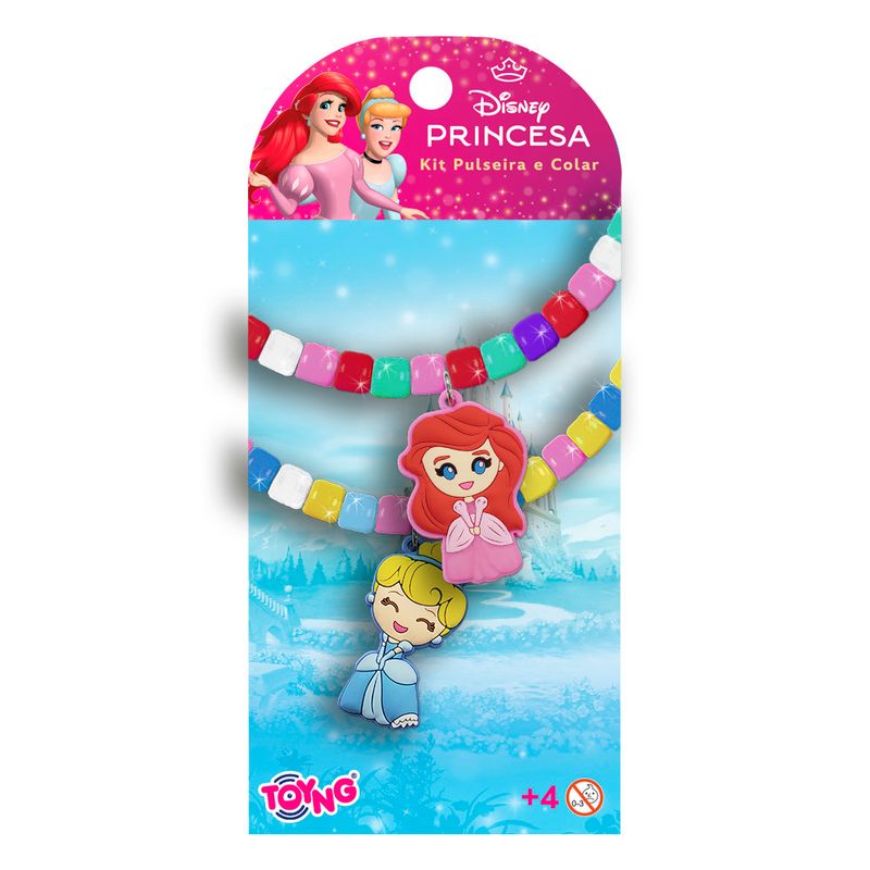 Kit-Faca-Colar-e-Pulseira---Com-Pingente---Princesas---Disney---Toyng-0