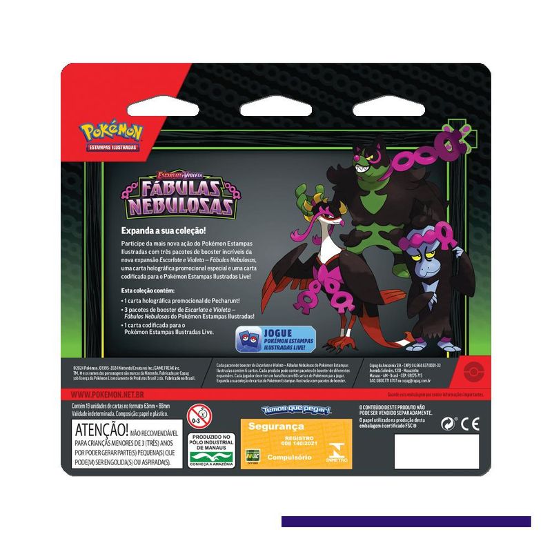 Confira Jogo De Cartas - Pokémon - EV6.5 - Blister Triplo - Copag