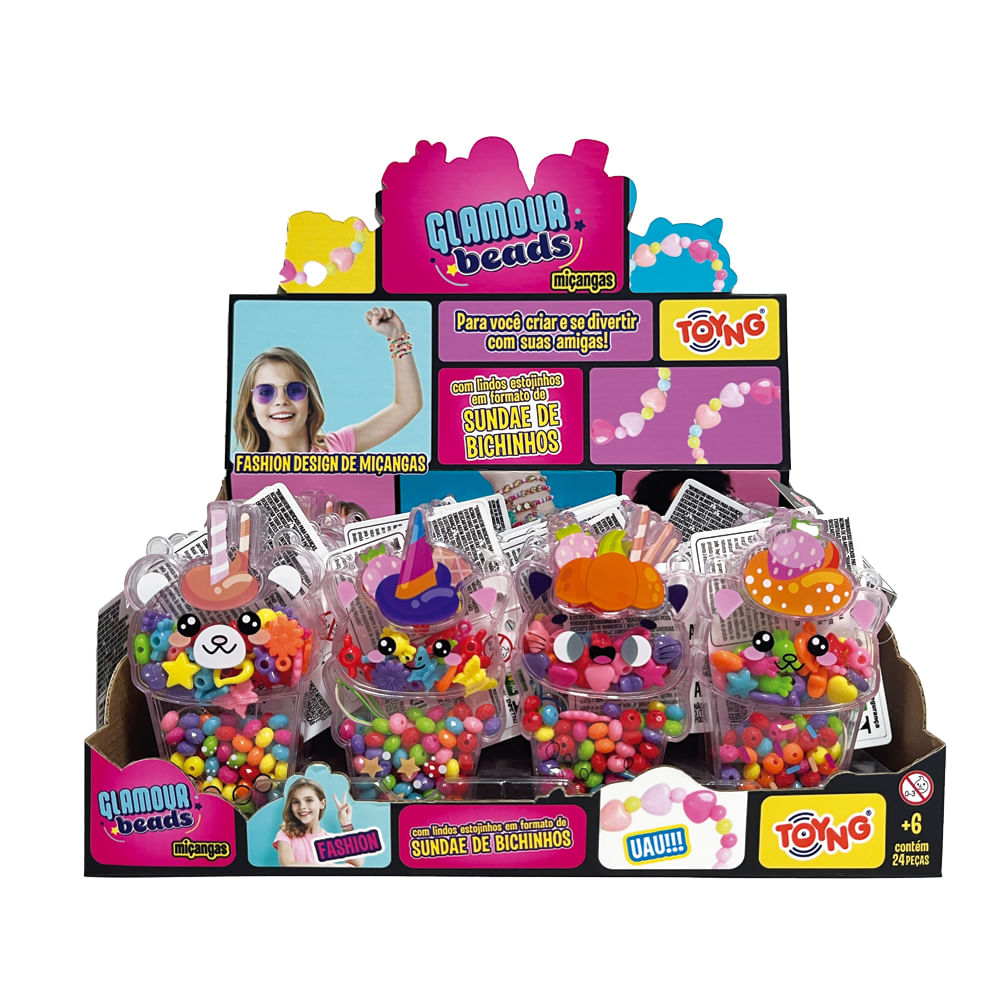 Confira Conjunto Miçangas - Animais Sundae - Modelos Unitários