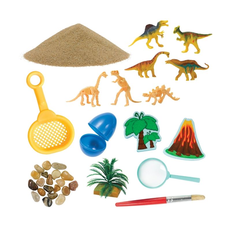 Playset---Creativity-For-Kids---Sensory-Bin---Escavacao-de-Dinossauros---Faber-4