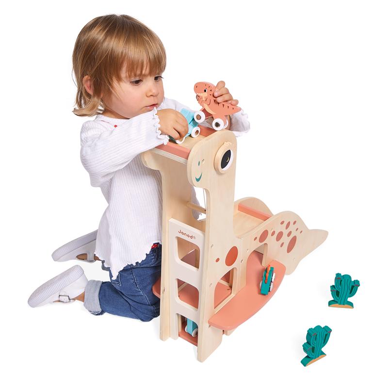 Brinquedo-Primeira-Infancia----Super-Garagem-Dino-Com-Dinocars---Janod-5