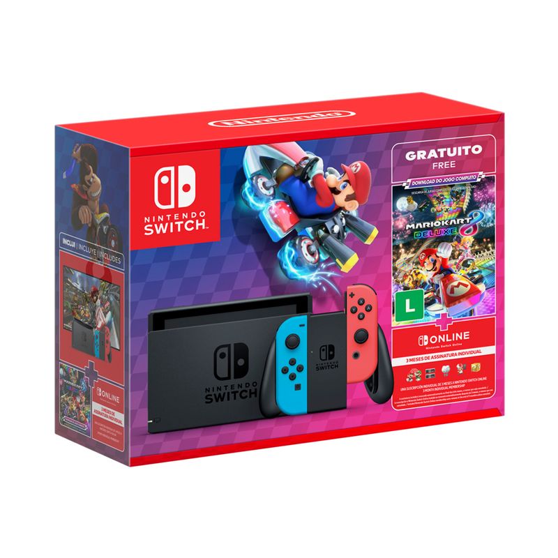 Console---Nintendo---Switch---Azul-E-Vermelho---Joy-con-Neon---Mario-Kart-8-Deluxe---3-Meses-De-Ass-2