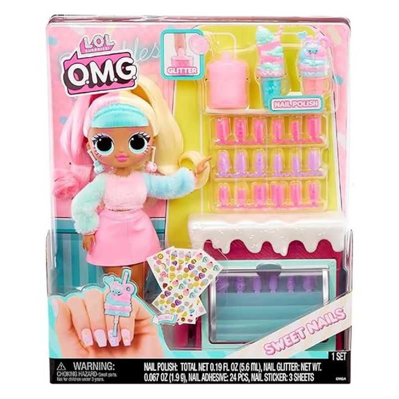 Conjunto-De-Boneca-Articulada-E-Acessorios---LOL-Surprise-OMG---Doce-Esmalteria---MCassab-Toys-1