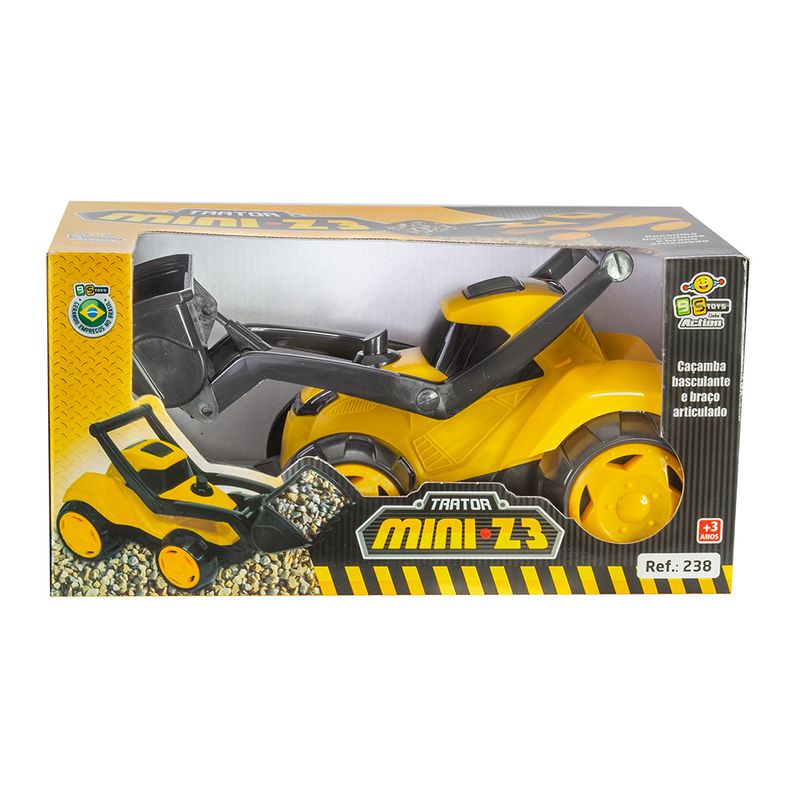 Carrinho---Mini-Trator-Z3---Amarelo---Bs-Toys-1