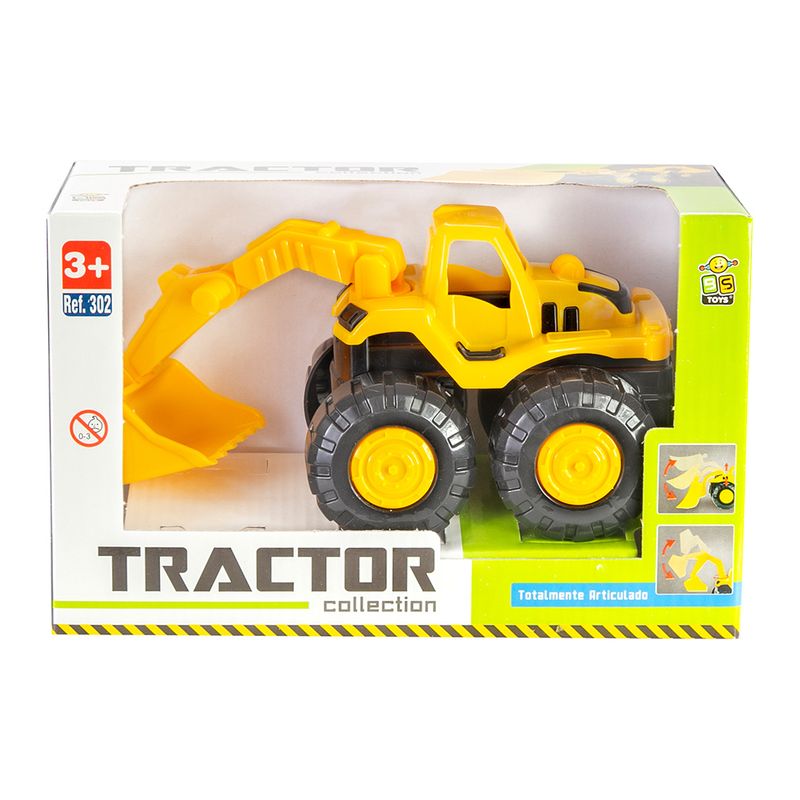 Mini-Veiculo---BS-Cargas---Tractor-Collection---Amarelo---BS-Toys-1