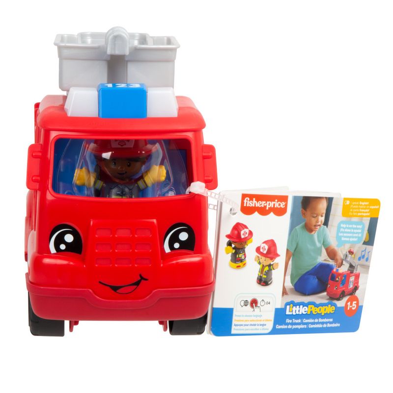 Brinquedo-Primeira-Infancia---Little-People---Caminhao-de-Bombeiros-Medio---Fisher-Price-3