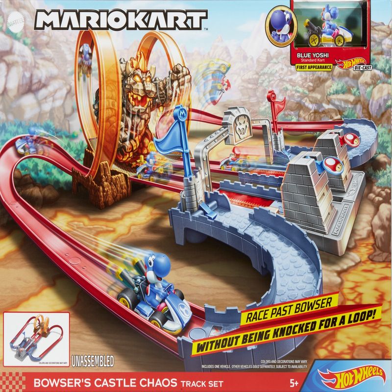 Pista De Percurso e Ve culo Hot Wheels Mario Kart Castelo do