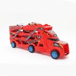 Carinho-com-Friccao---Caminhao-Cegonha-Com-6-Carrinhos-de-Metal---Shiny-Toys-0