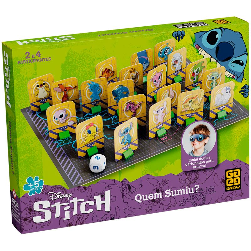 Jogo-de-Tabuleiro---Disney---Stitch---Quem-Sumiu----2-a-4-Participantes---Grow-1