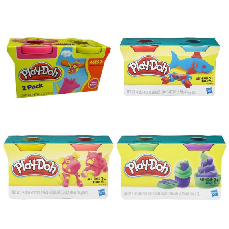 Massa-De-Modelar---Playdoh---2-Potes----Modelos-Sortidos---Hasbro-0