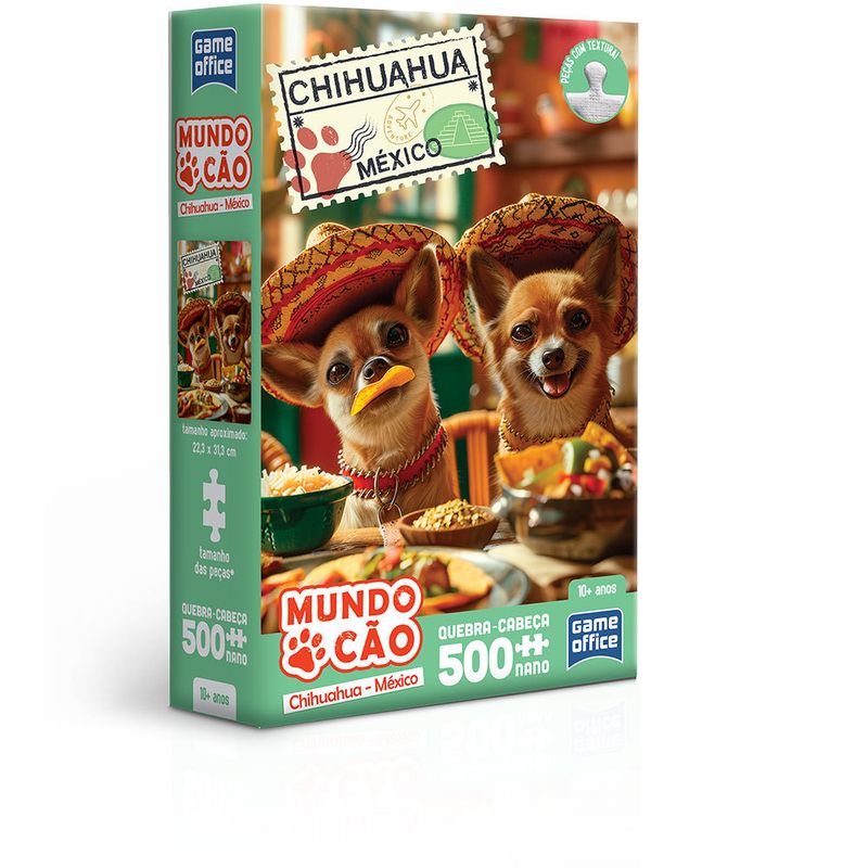 Quebra-Cabeca---Mundo-Cao---Chihuahua-Mexicano---500-Pecas-Nano---Toyster-0