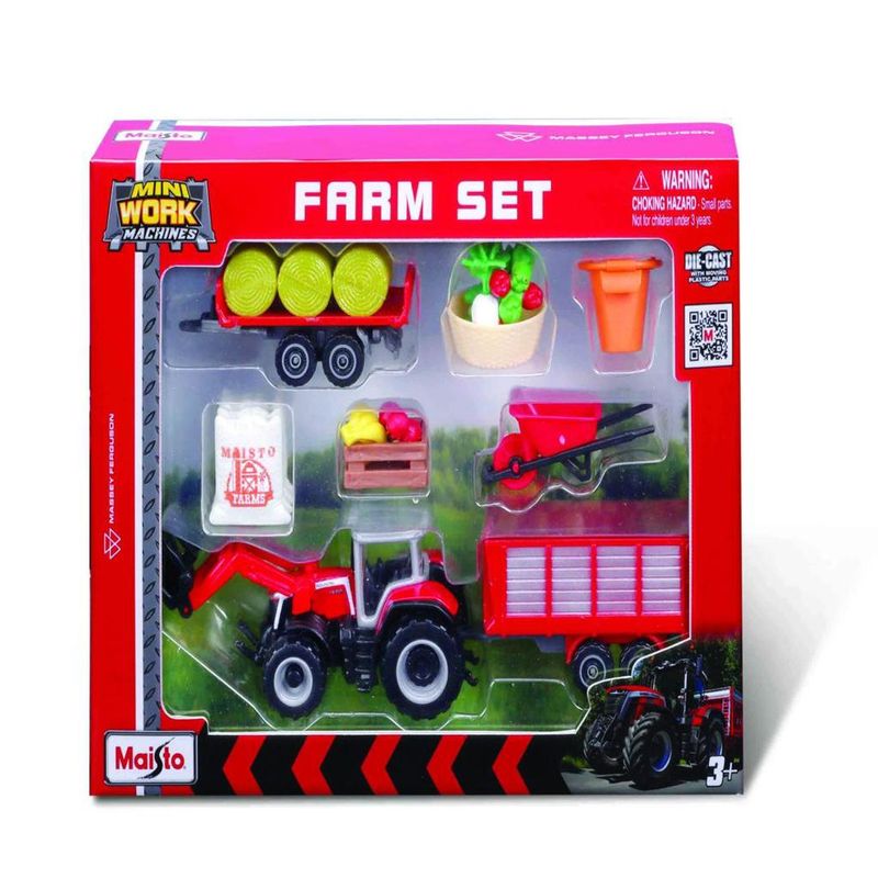 Playset---Mini-Maquinas-De-Trabalho----Agricolas---Sortido---Maisto-1