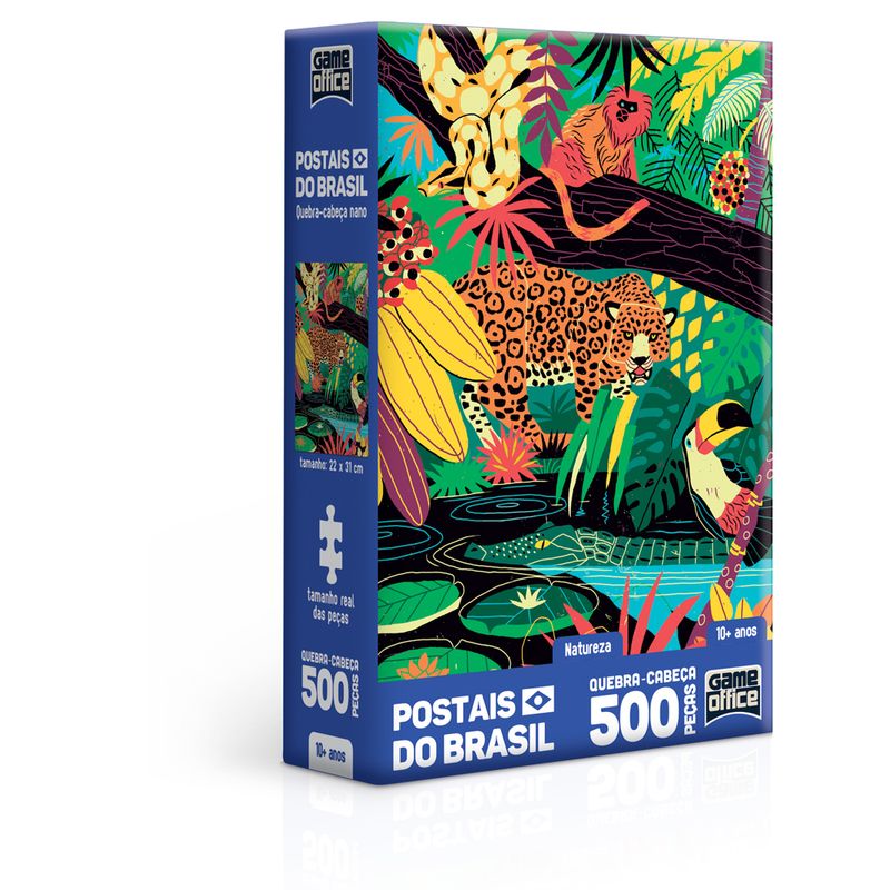 Quebra-Cabeca---500-Pecas-Nano---Postais-do-Brasil---Natureza---Game-office---Toyster-0