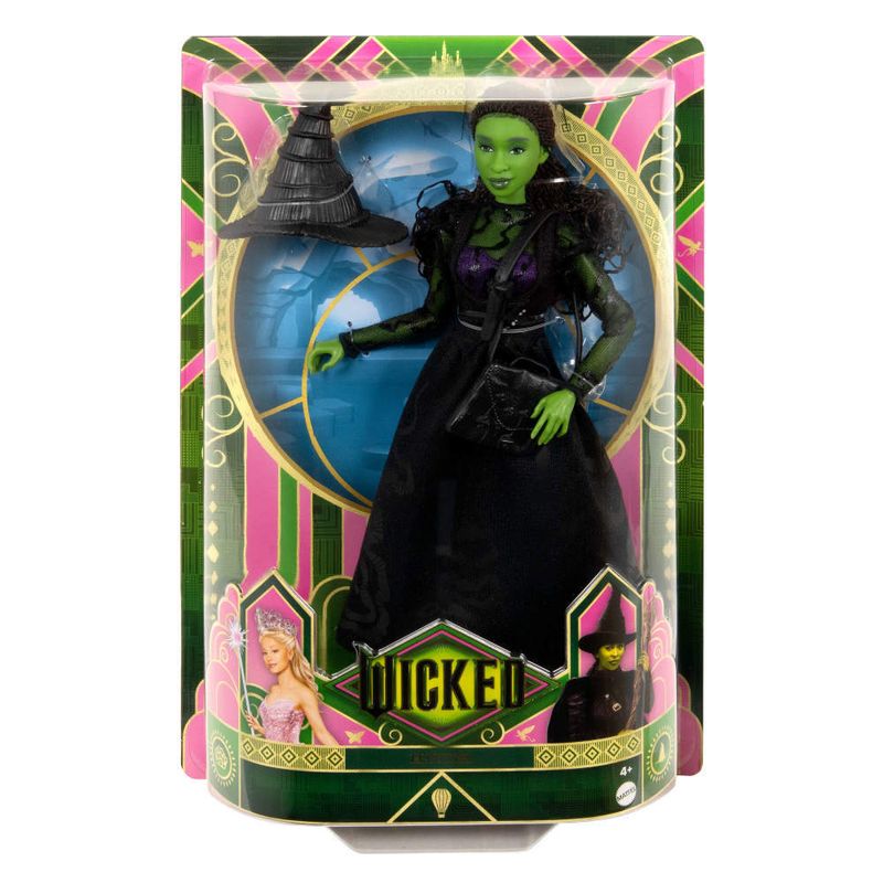 Conjunto-Boneca-Articulada-e-Acessorios---Wicked---Elphaba---Mattel-1