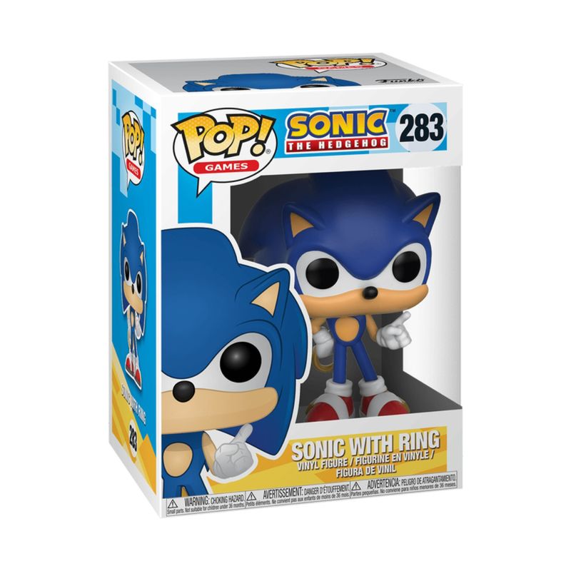 Figura-de-Vinil---Funko---POP-Games---Sonic-O-Ourico---Sonic-Com-Anel---Candide-1