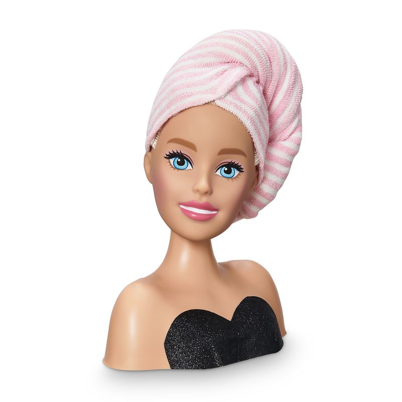 Brinquedo Bonecas Busto Barbie Styling Hair Salão De Beleza