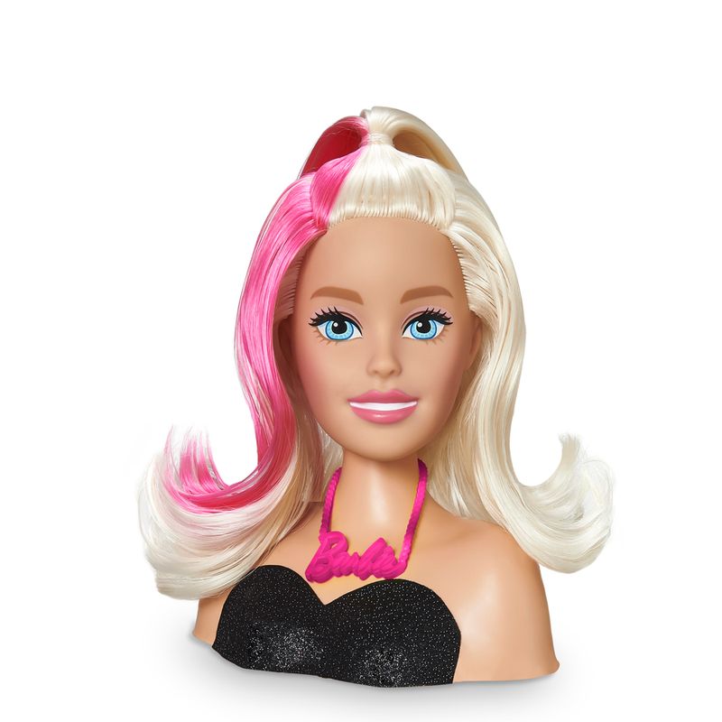 Boneca Barbie Busto Styling Head Faces com 24 Acessórios para