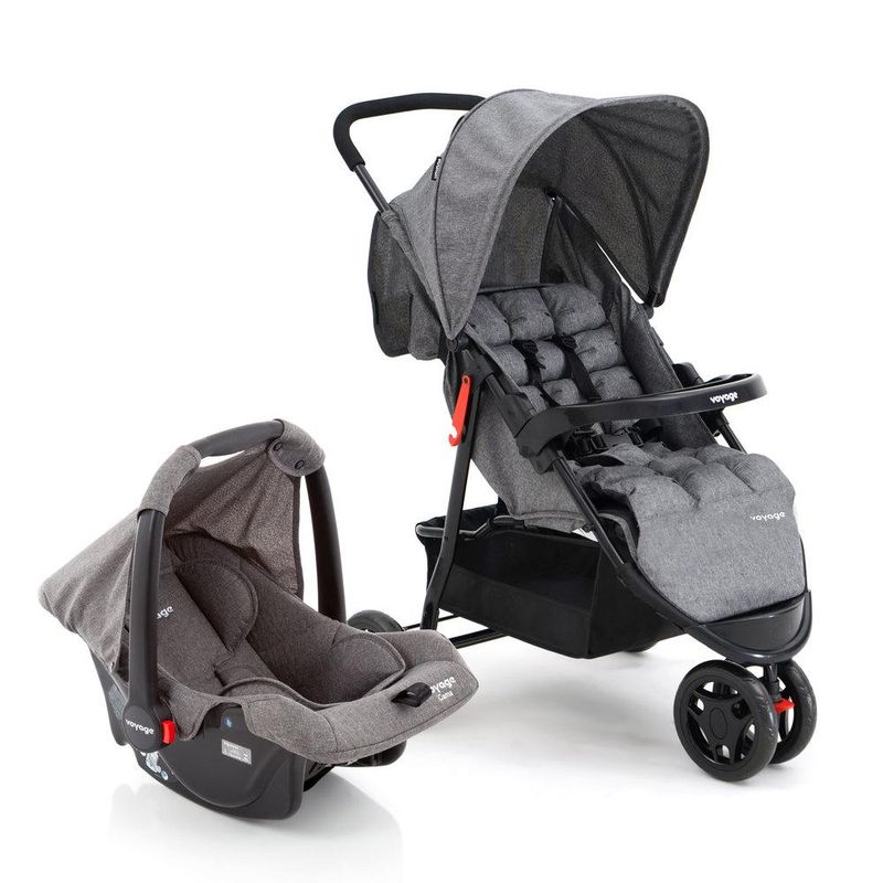 Carrinho-de-Bebe---Travel-System---Voyage---Delta---De-0-a-15-Kg---Cinza-Mescla-0