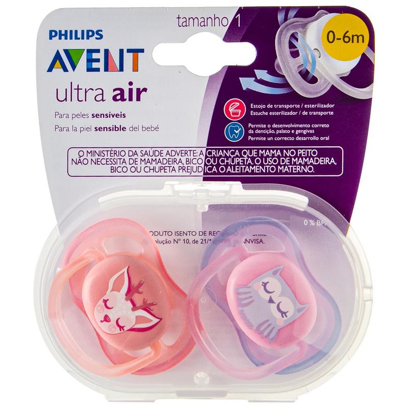 Chupeta---Philips-Avent---Cervo---Coruja---Ultra-Air---Silicone-0