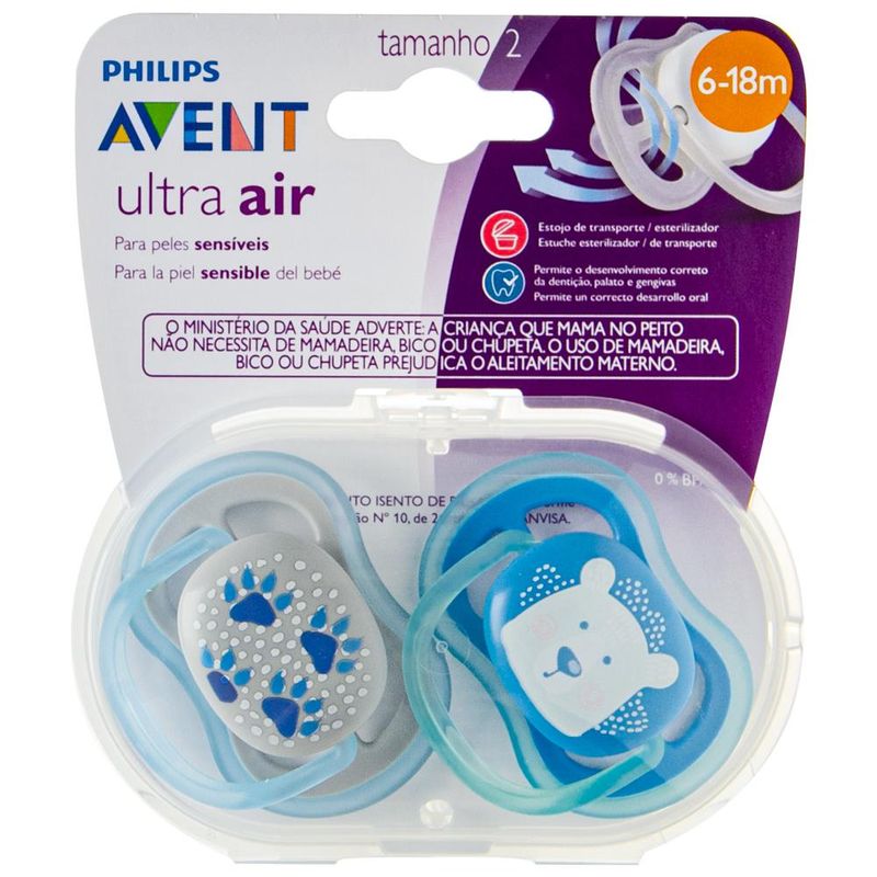 Chupeta---Philips-Avent---Urso---Patinhas---Ultra-Air---Silicone-1