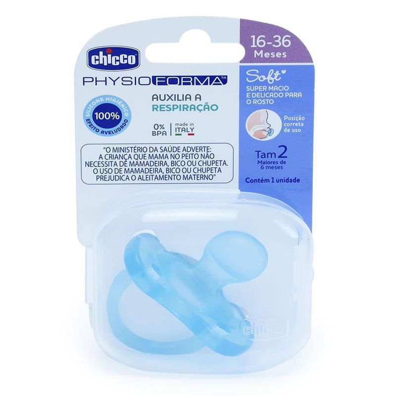 Chupeta---Soft---Physio-Forma---Silicone---Azul---Chicco-0