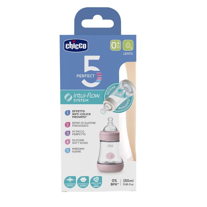 Mamadeira---Chicco---Perfect-5---Rosa---150ML-0