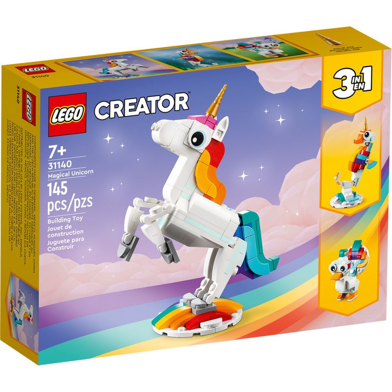 LEGO-Creator---Unicornio-Magico-3-em-1---31140-0