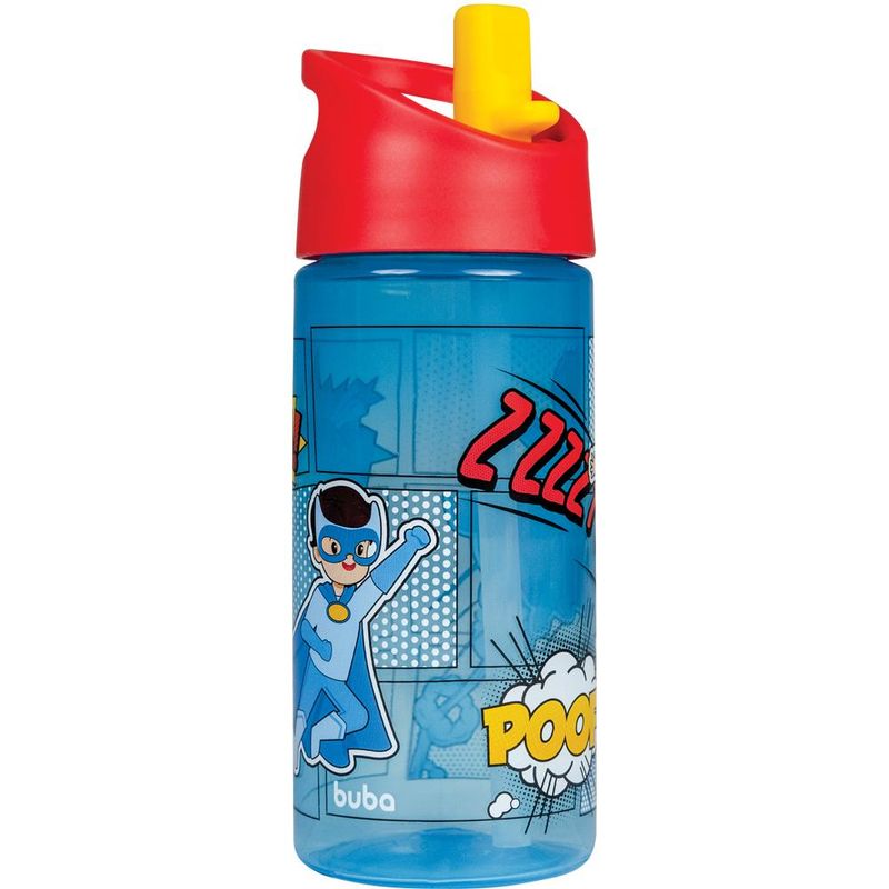 Garrafa-Infantil---Buba---Super-Herois---Polipropileno---Azul---380-Ml-0