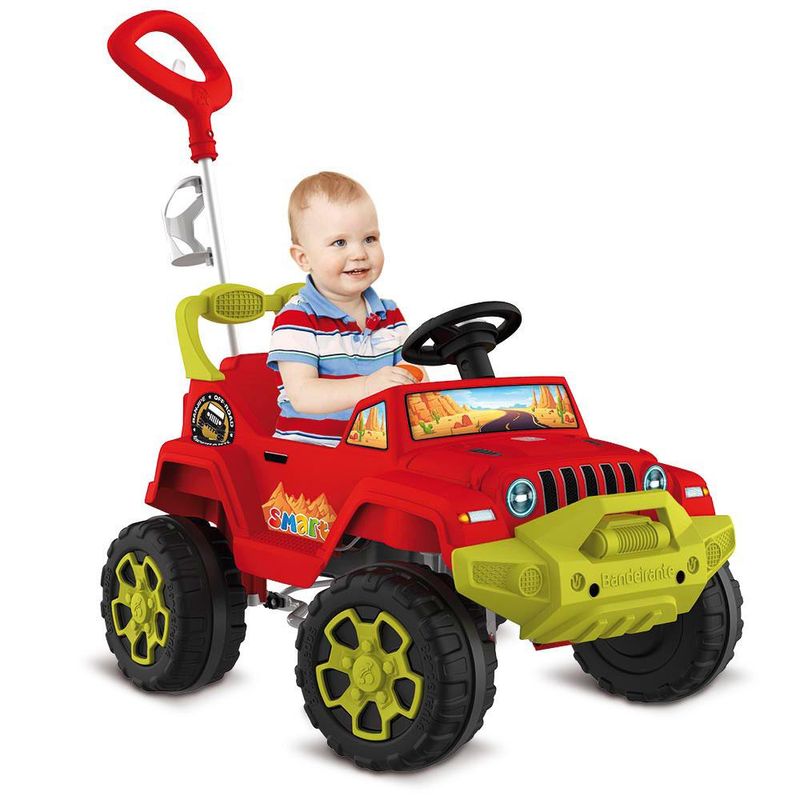 Mini-Veiculo-Infantil-com-Pedal---Smart-Banjipe---Bandeirante---Vermelho-0