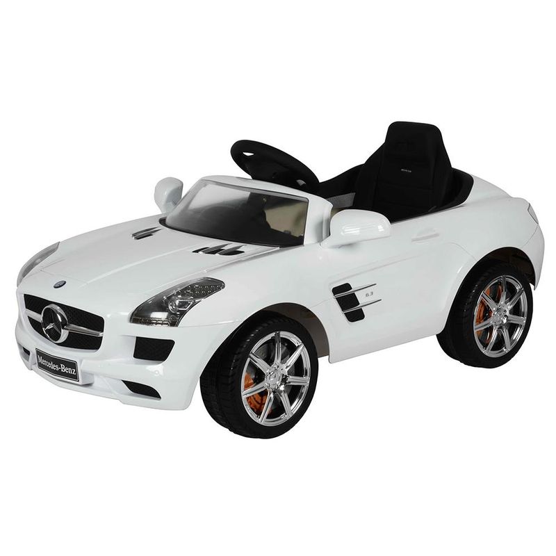 Mini-Veiculo-Eletrico-Infantil---Mercedes-Benz-SLS-AMG---Shiny-Toys---Branco-3