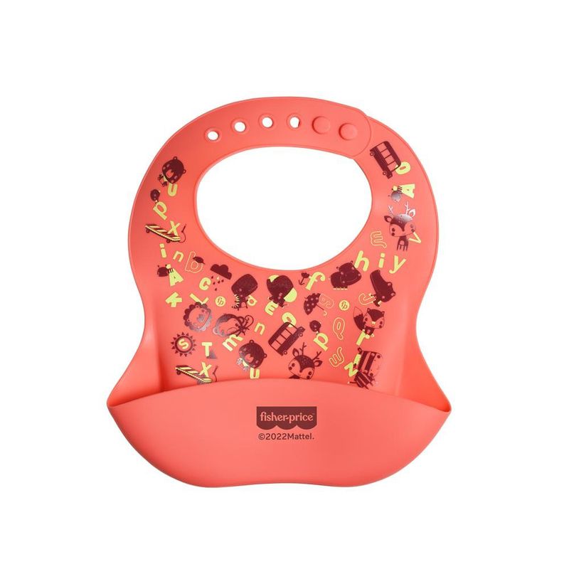 Babador---Fisher-Price---Yummy---Silicone---Rosa-0