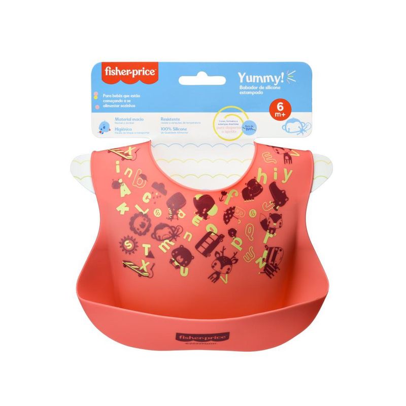 Babador---Fisher-Price---Yummy---Silicone---Rosa-2